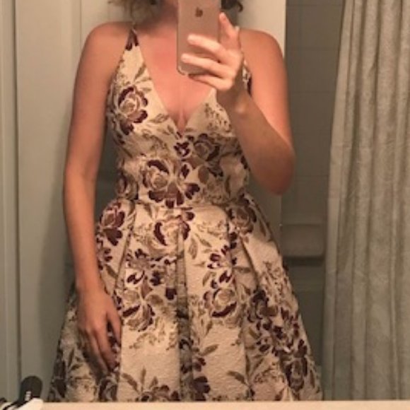 Dress The Population Brocade Cocktail Dress - Picture 2 of 6